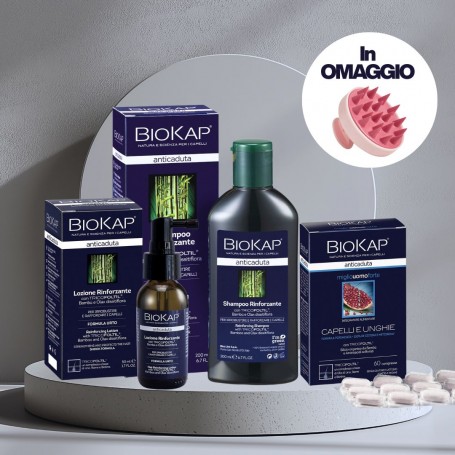 KIT ANTICADUTA BIOKAP UOMO con Lozione Anticaduta