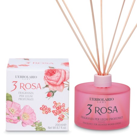 3 ROSA FRAGRANZA PER LEGNI PROFUMATI 200ml