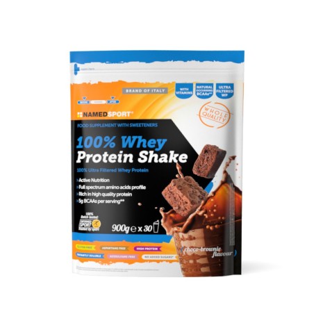 100% WHEY PROTEIN SHAKE CHOCO-BROWNIE - 900G