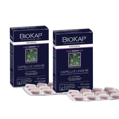 BIOKAP MIGLIO DONNA FORTE CONFEZIONE DOPPIA 60+60CPR