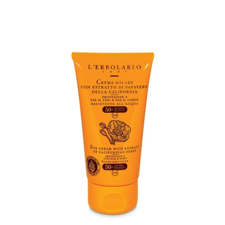 CREMA SOLARE VISO E CORPOCON ESTRATTO DI PAPAVERO SPF 50 - 75ML