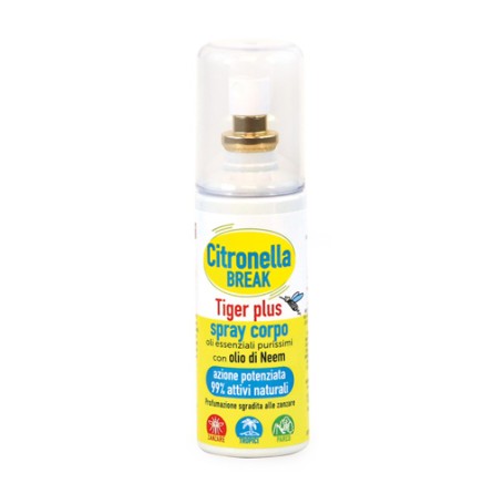 CITRONELLA BREAK TIGER PLUS con Olio di Neem da 100ml